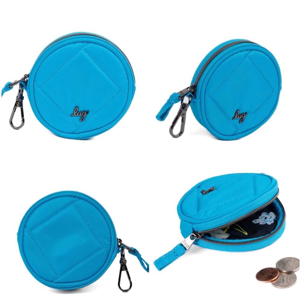 Lug Circle Coin Zip Pouch Clip NWT - Picture 9 of 13